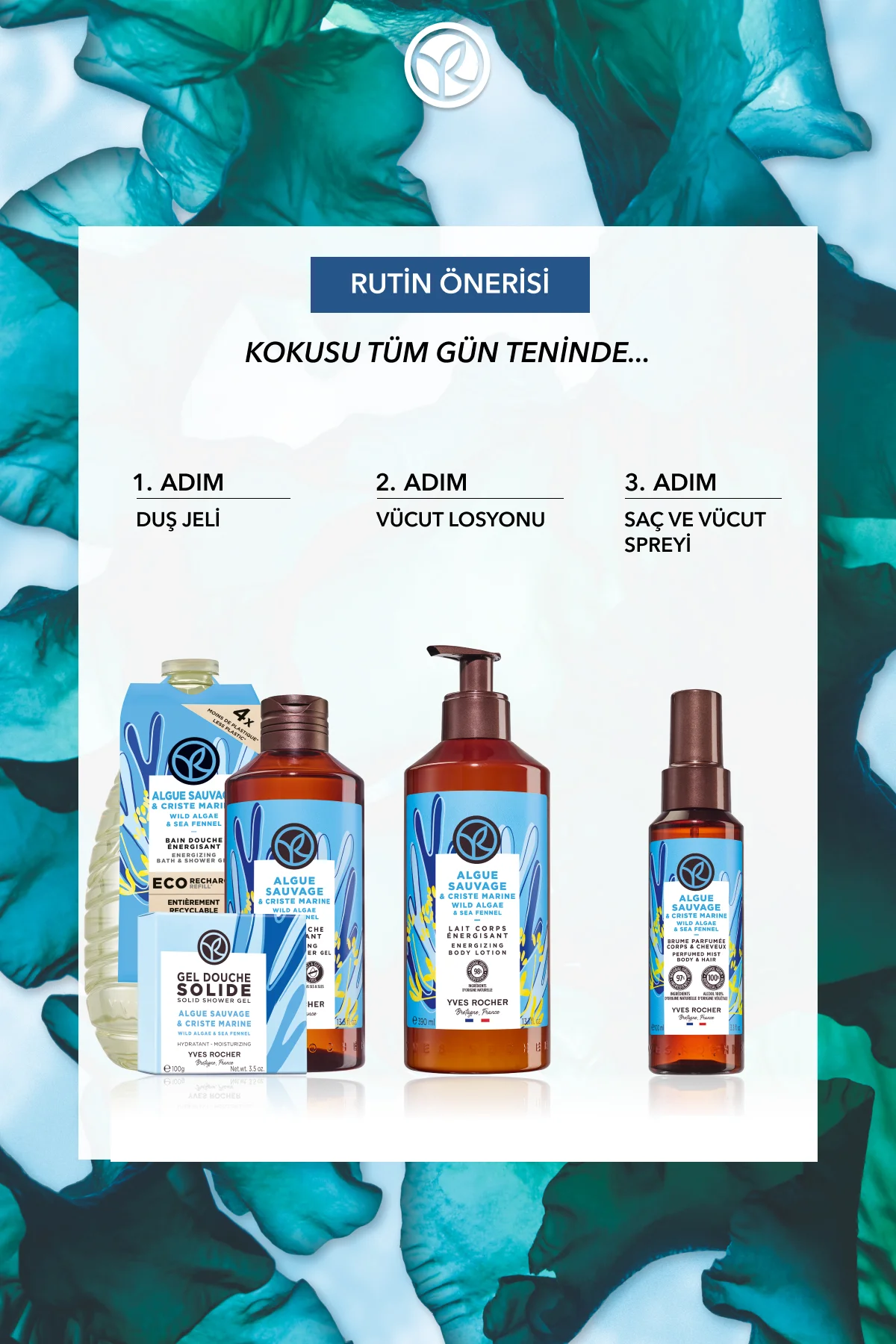 Saç ve Vücut Spreyi- Serinletici Okyanus Esintisi- Vegan-100ml