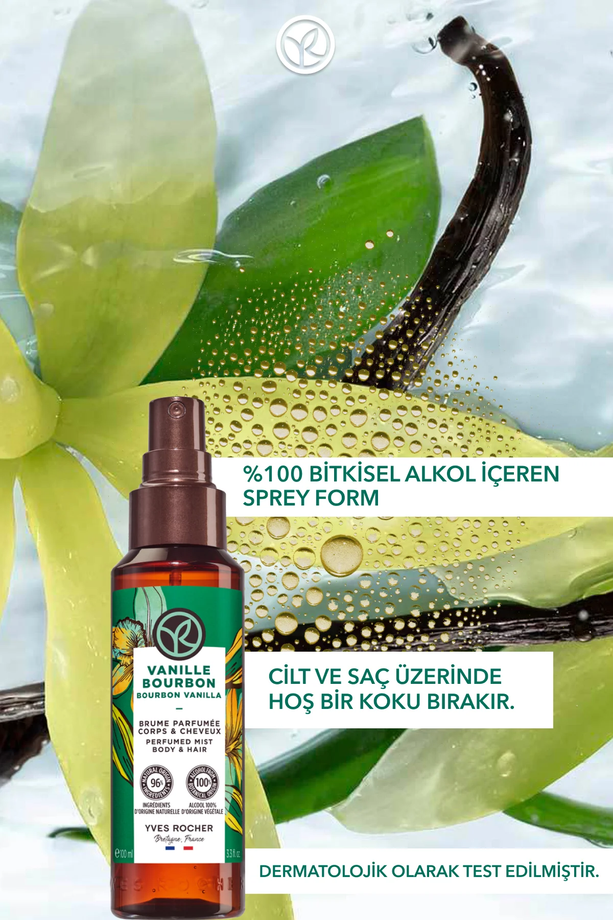 Saç ve Vücut Spreyi- Egzotik Vanilya- Vegan-100ml