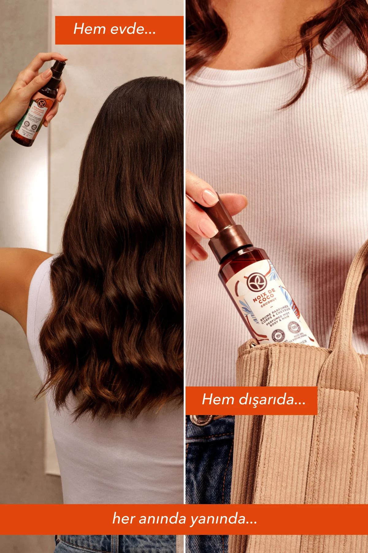 Saç ve Vücut Spreyi- Canlandırıcı Mango & Kişniş - Vegan-100ml