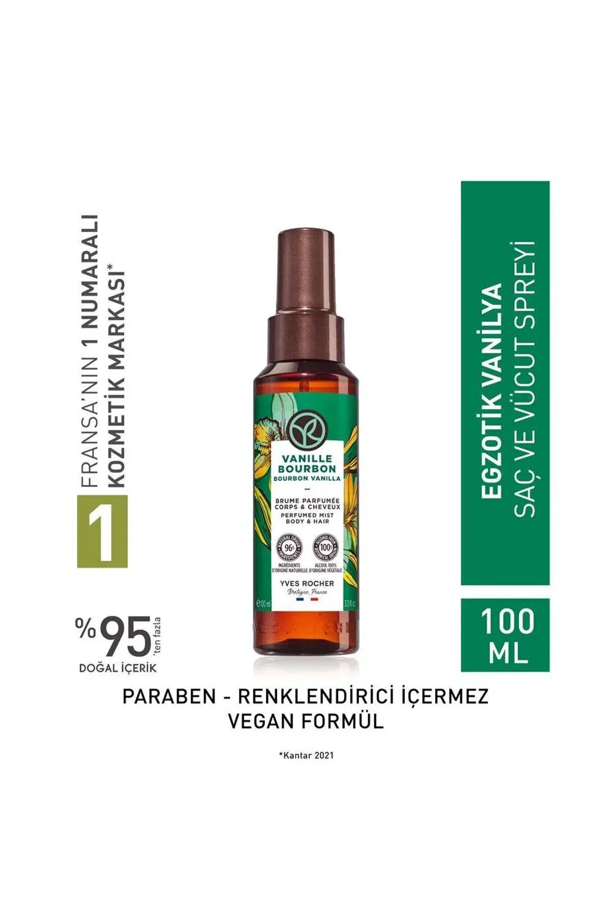 - Saç ve Vücut Spreyi- Egzotik Vanilya- 100ml