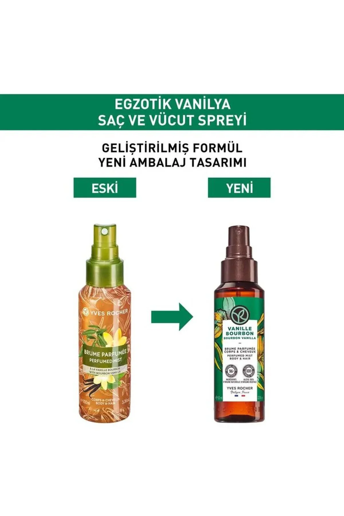 - Saç ve Vücut Spreyi- Egzotik Vanilya- 100ml