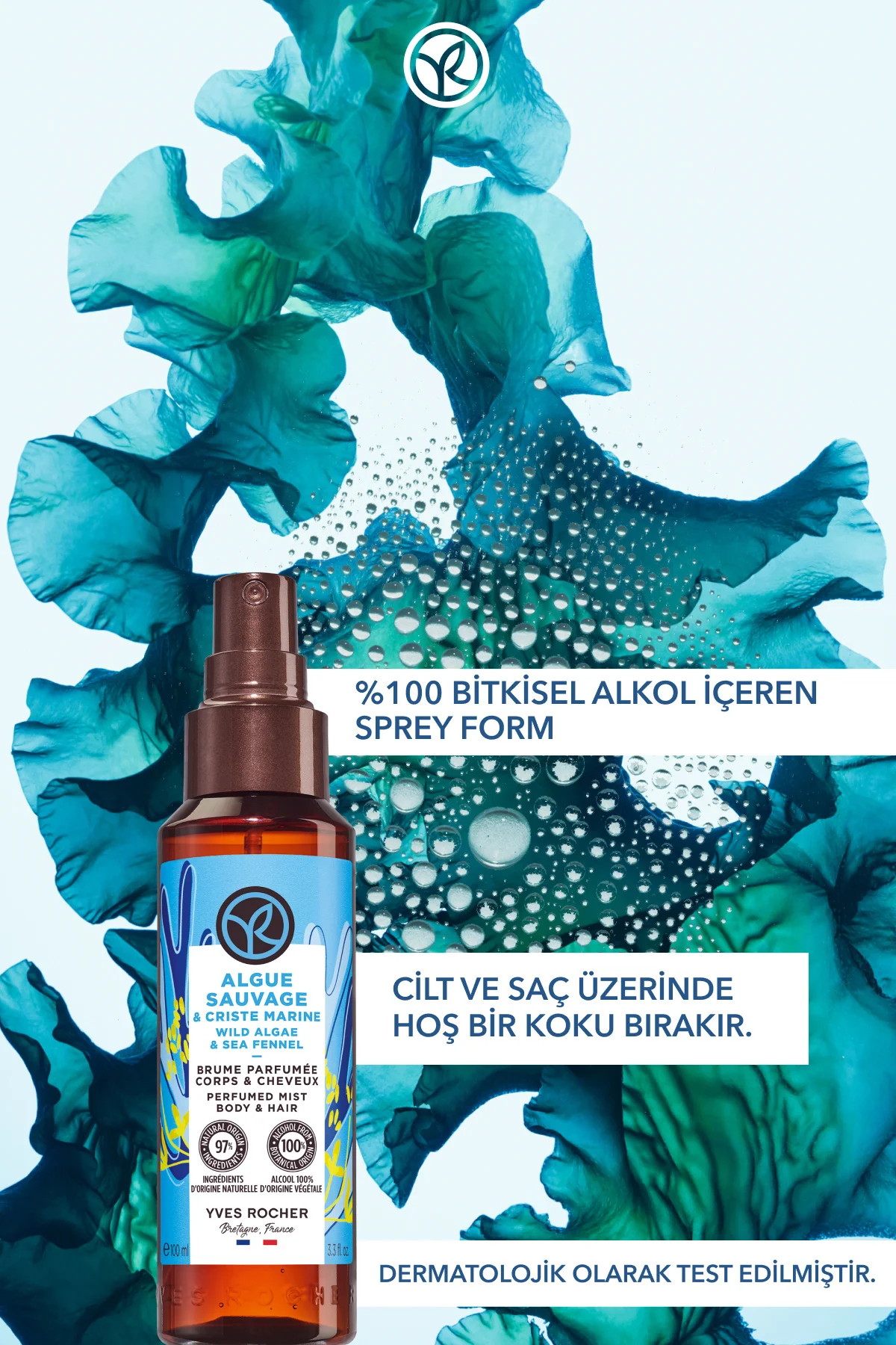 Saç ve Vücut Spreyi- Serinletici Okyanus Esintisi- Vegan-100ml