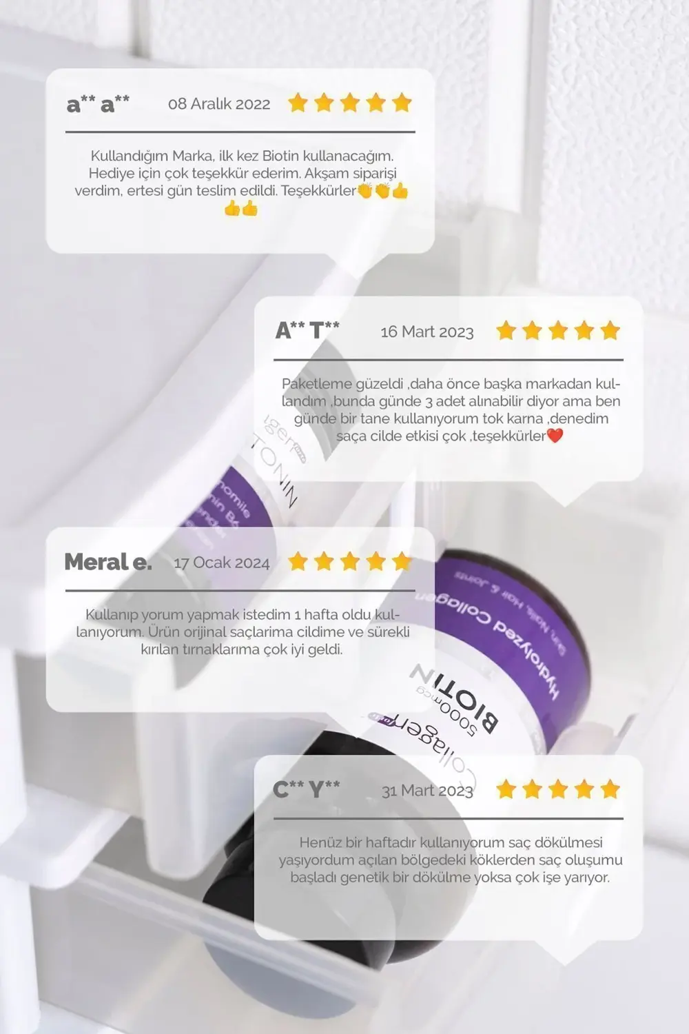 Saç Vitamini, Cilt & Tırnak, Biotin 5000mcg & Kolajen 1500mg X 90