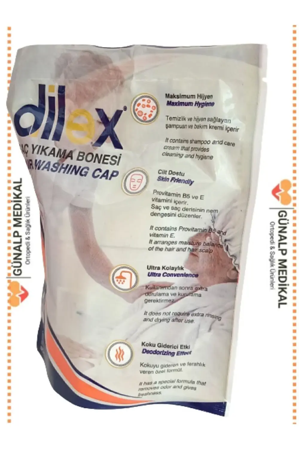 Saç Yıkama Bonesi Medikal Hasta Bakım