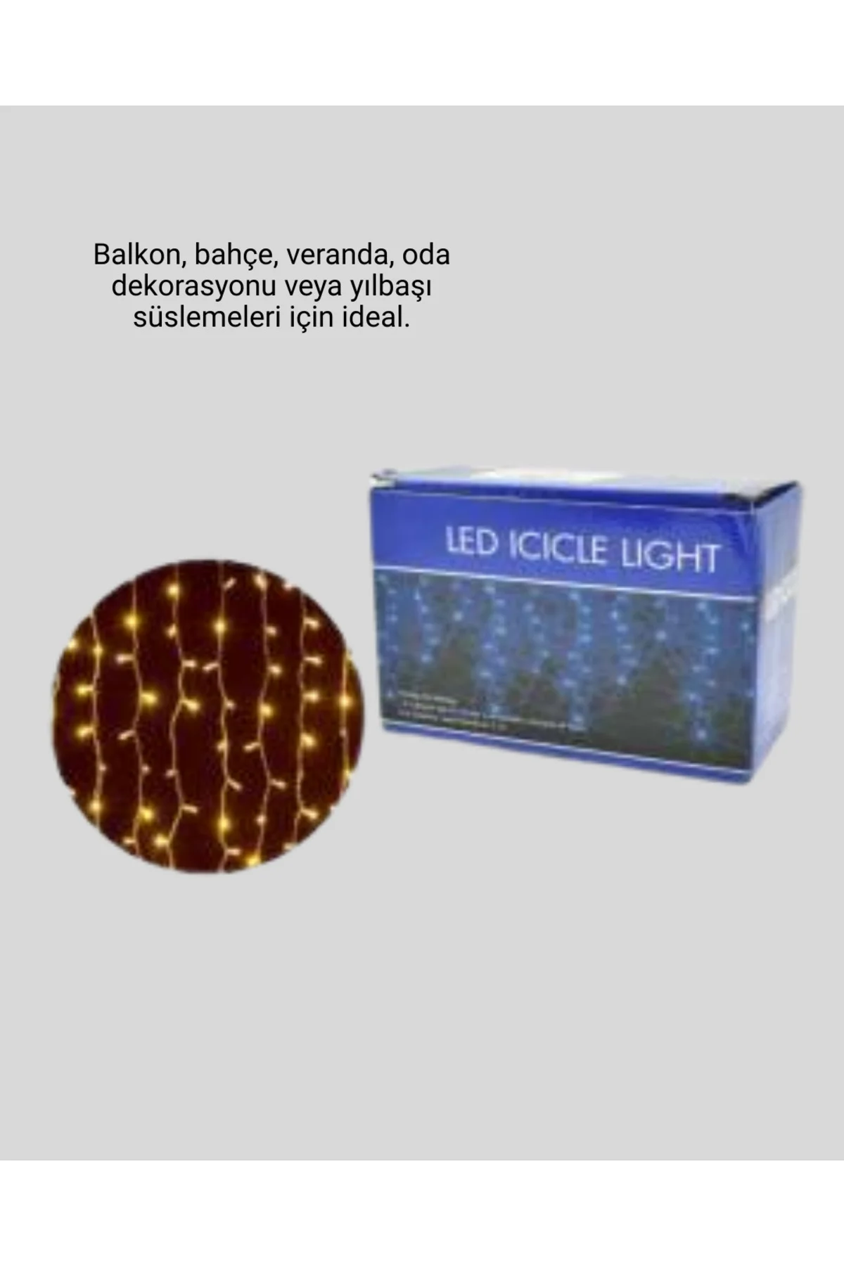 SAÇAKLI 4 METRE PERDE LED