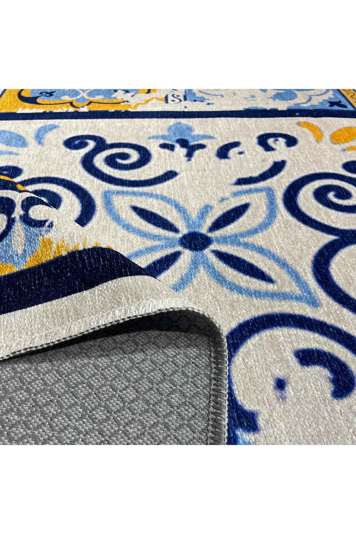 Saçaklı şönil pamuk dekoratif halı kilim
