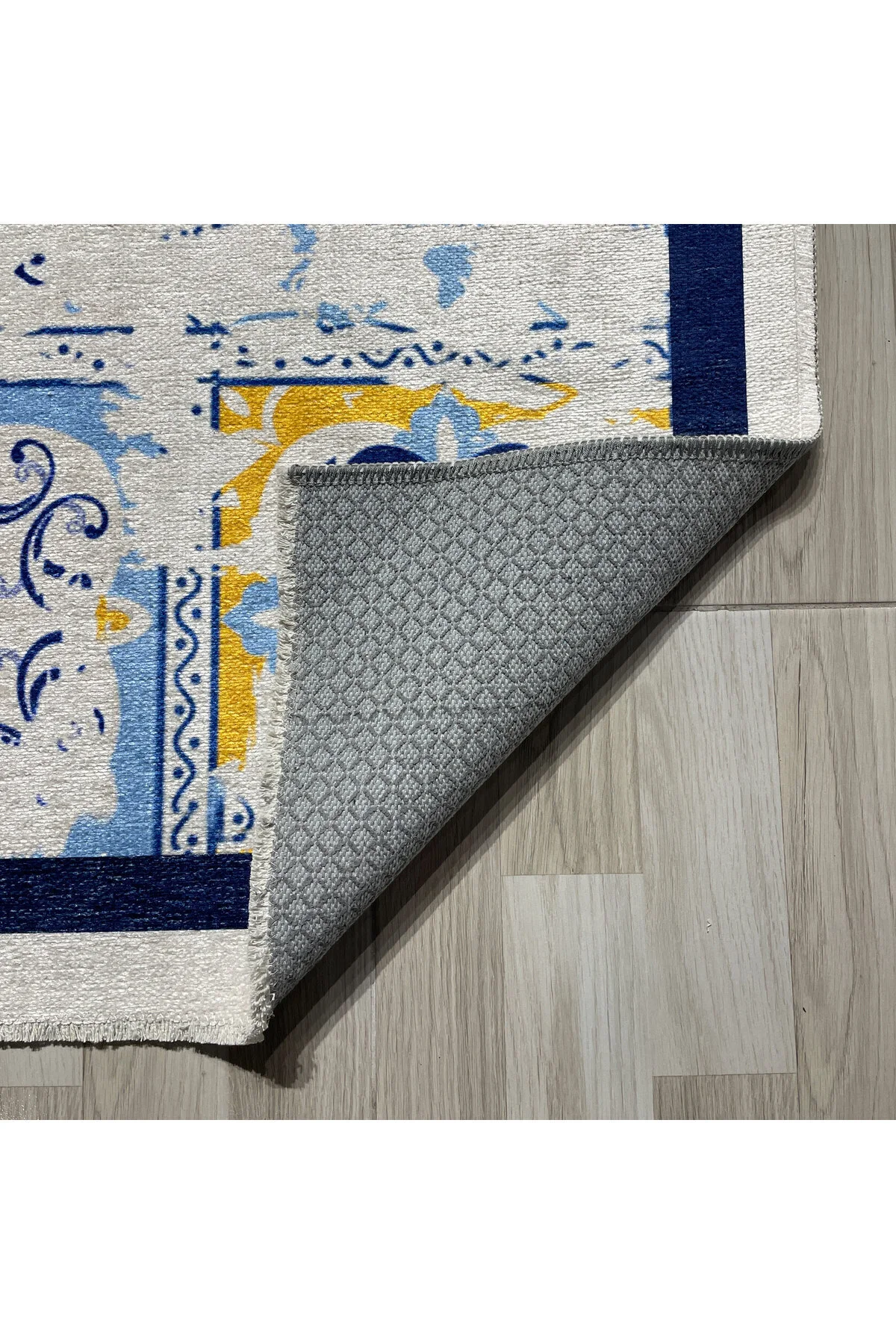 Saçaklı şönil pamuk dekoratif halı kilim