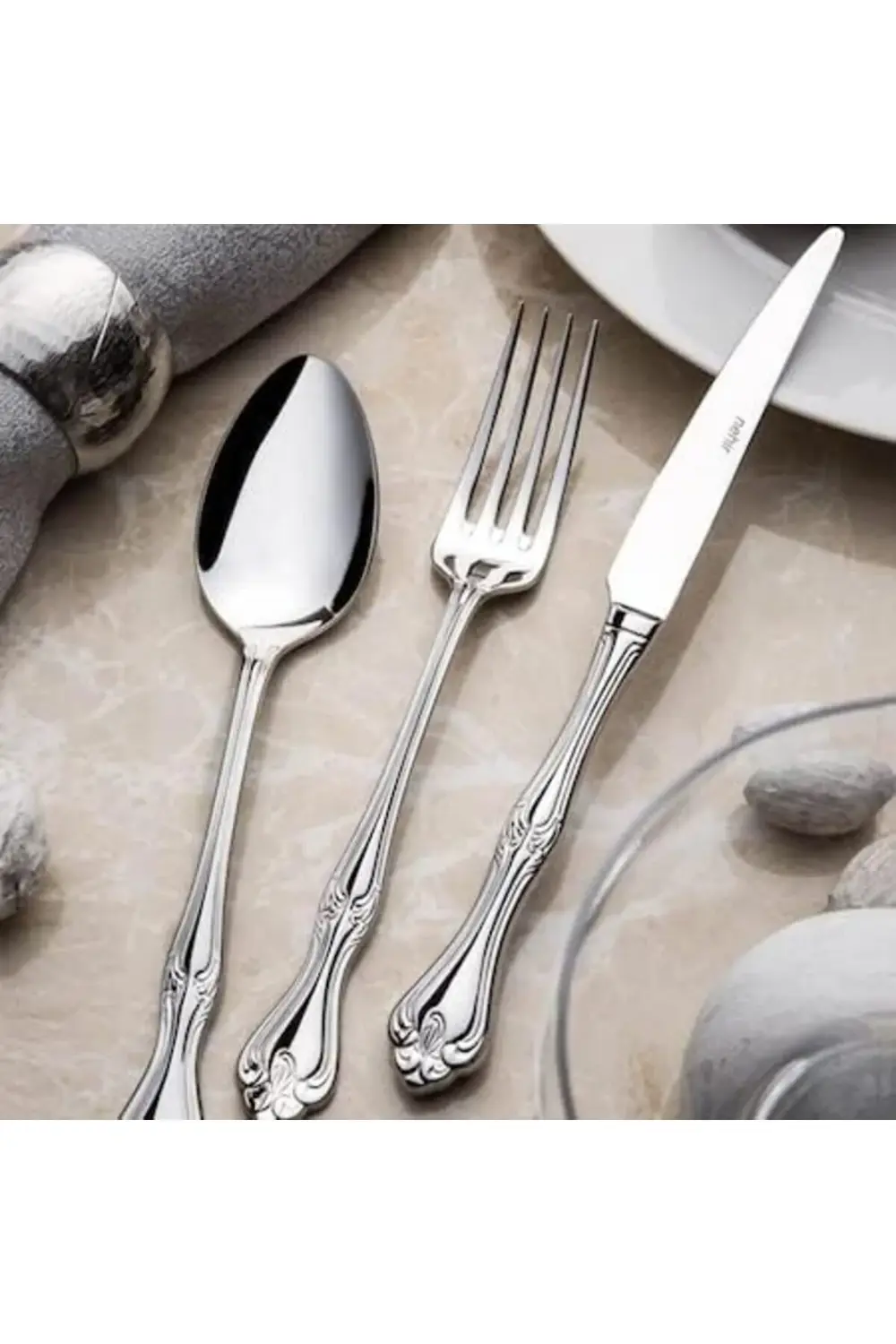 > Sade 6 Kişilik 30 Parça Çatal Kaşık Takımı 395519