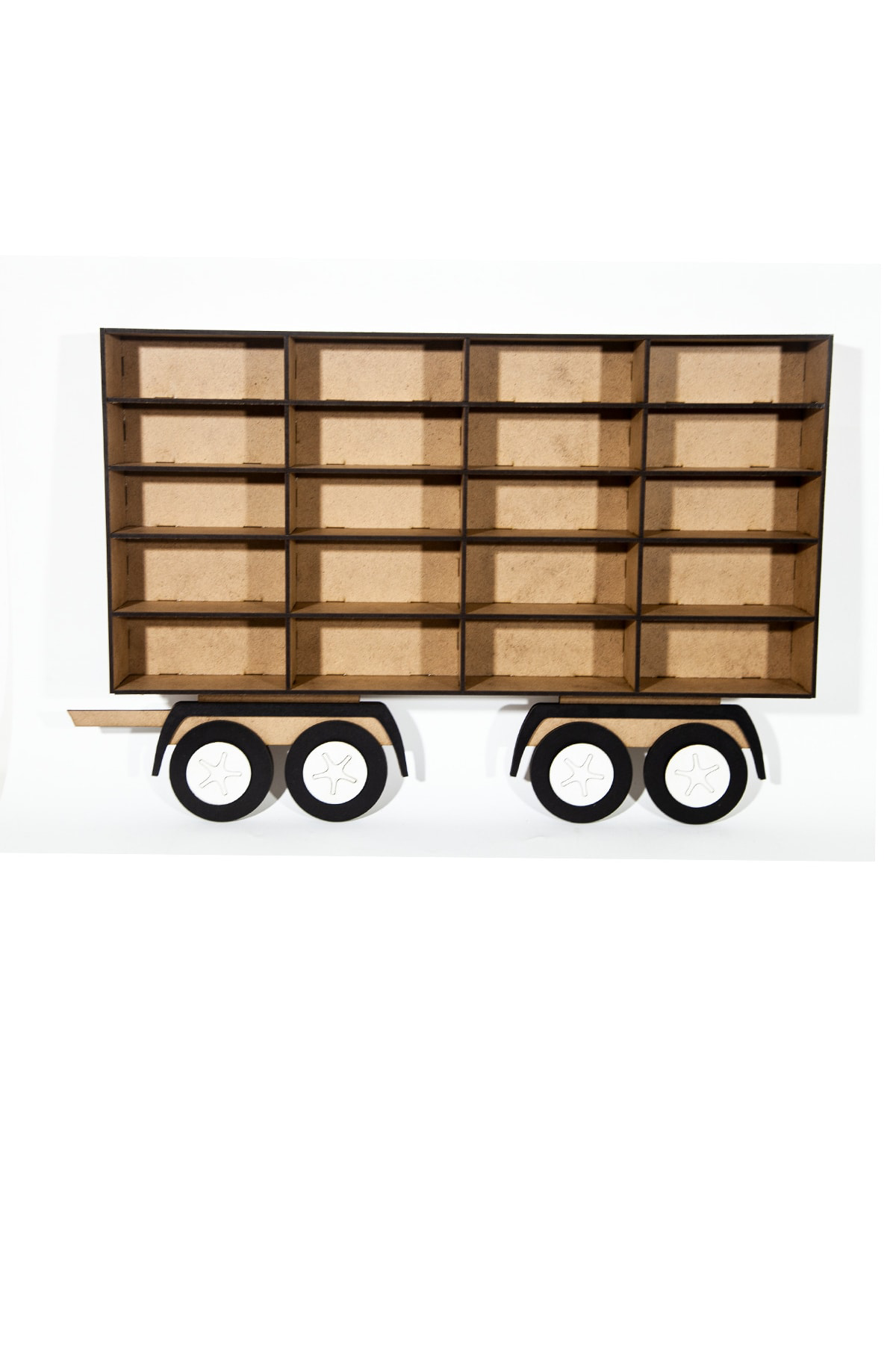 Leylaser Sadece Arka Vagon Ham Mdf Çocuk Odası Ahşap Kamyon Araba Rafı 20