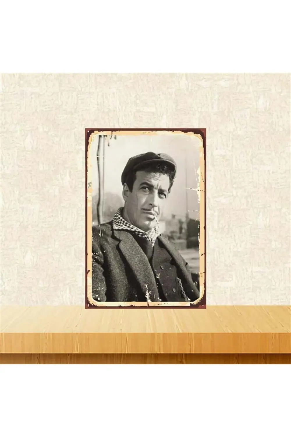 Sadri Alışık 20-30 cm Retro Ahşap Poster