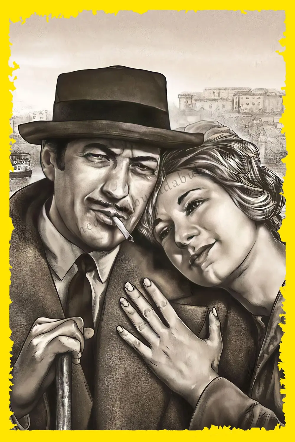 Sadri Alışık Temalı Ahşap Tablo / Poster