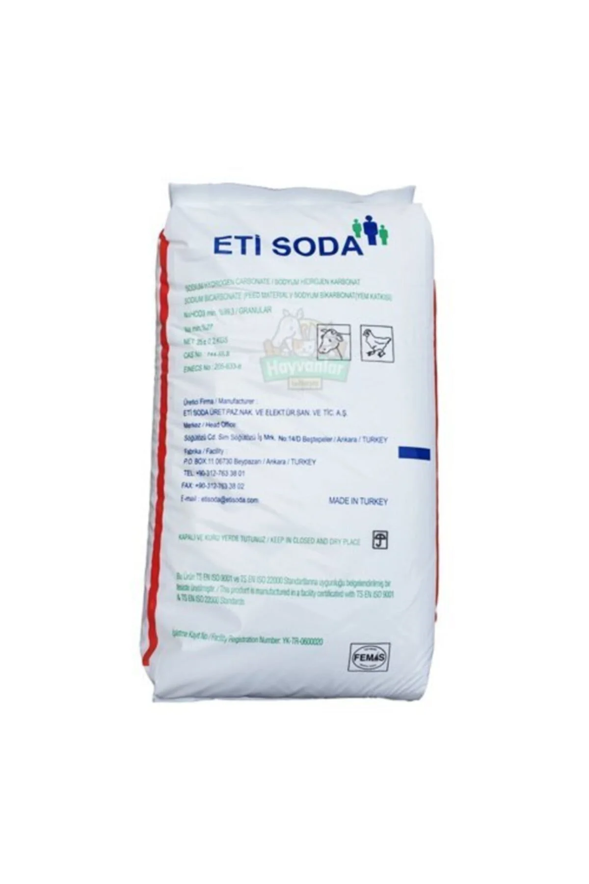 Saf Karbonat Içilebilir Ve Içilebilir Sodyum Bikarbonat 25 Kg