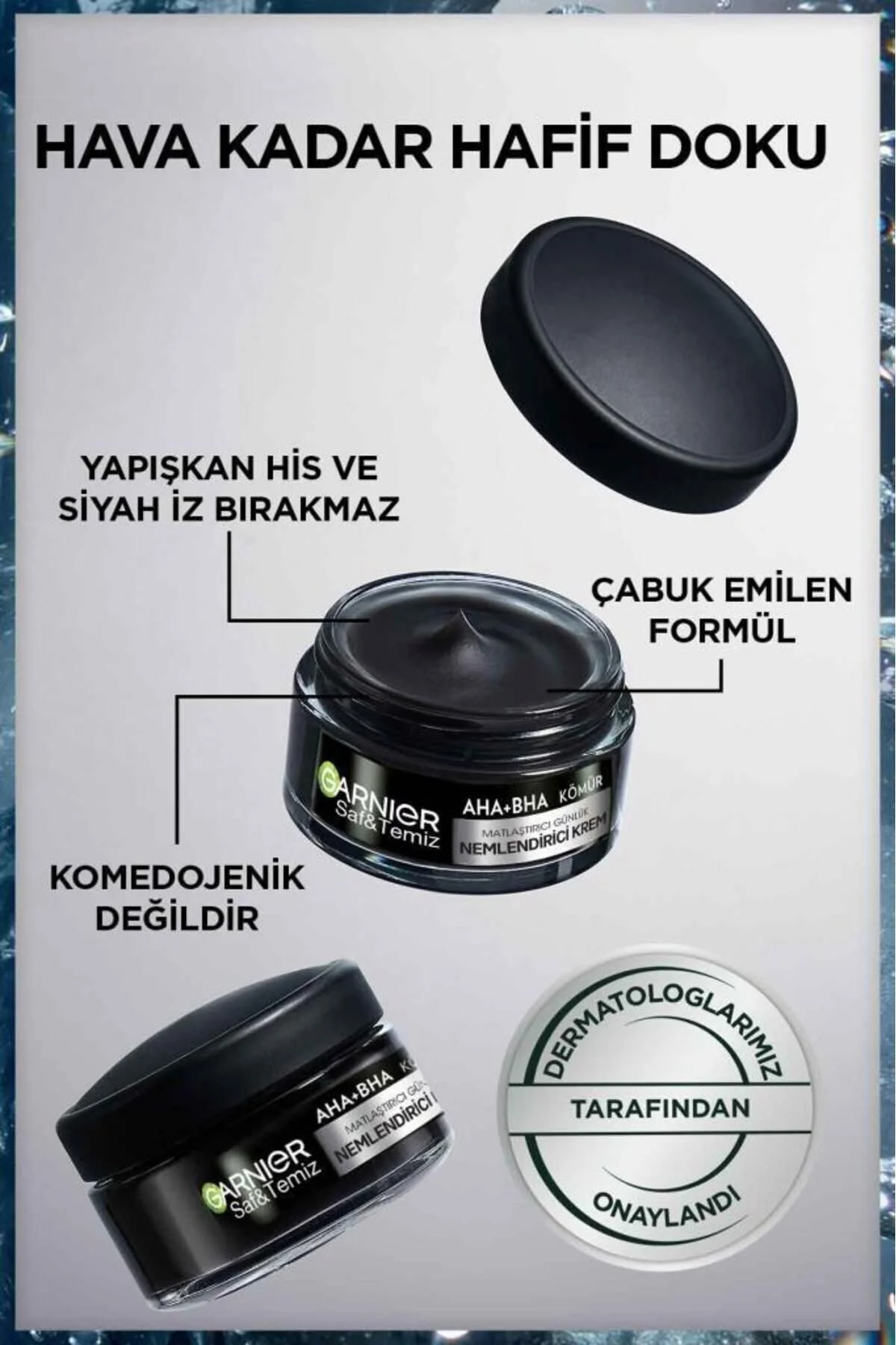 Saf Ve Temiz Kömür Matlaştırıcı Nemlendirici Krem 50ml & Aha Bha Cilt Kusurları Karşıtı Serum 30ml