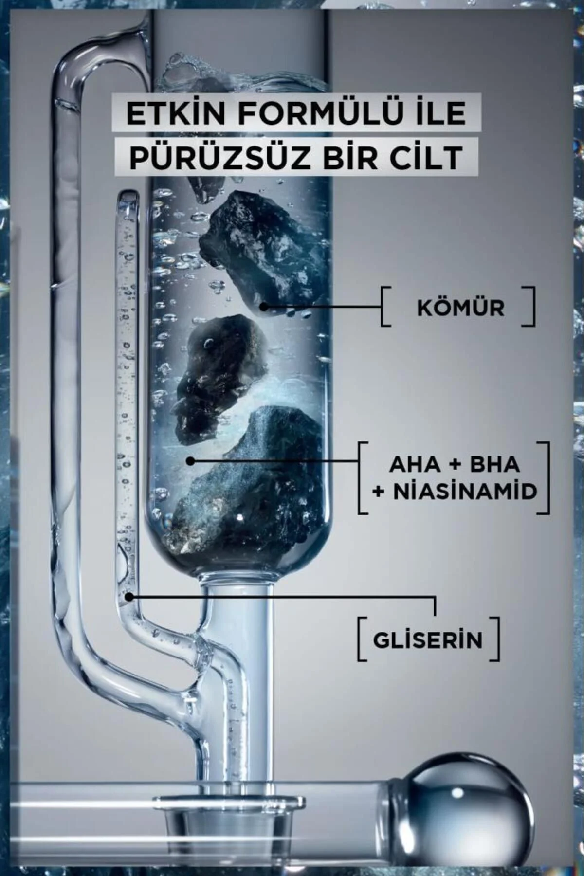 Saf Ve Temiz Kömür Matlaştırıcı Nemlendirici Krem 50ml & Aha Bha Cilt Kusurları Karşıtı Serum 30ml