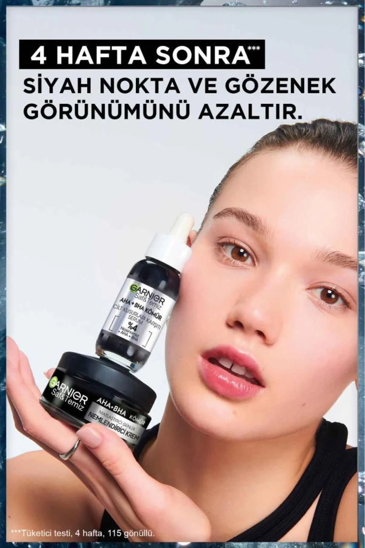 Saf Ve Temiz Kömür Matlaştırıcı Nemlendirici Krem 50ml & Aha Bha Cilt Kusurları Karşıtı Serum 30ml