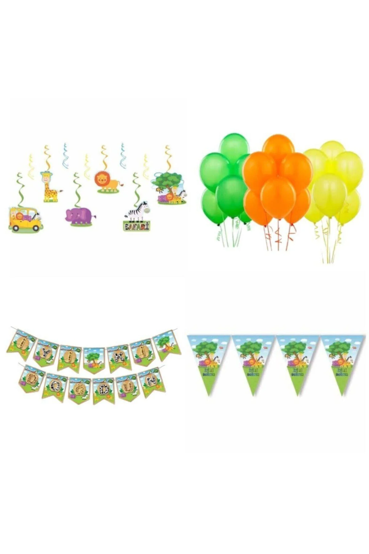 Safari Doğum Günü Süsleme Seti