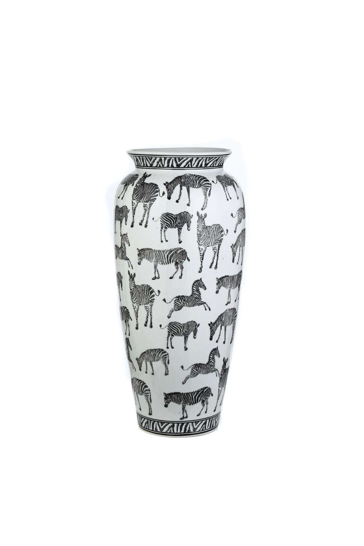 Safari Küp 73 Cm Beyaz Siyah AK.WLT0332