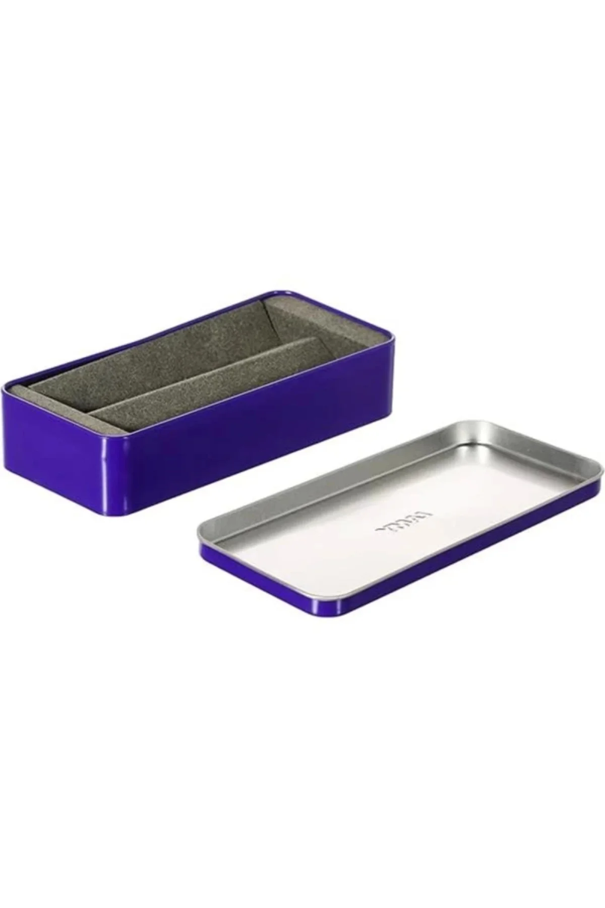 Safari Violet Metal Kutu, Kalem Kutusu, 2 3 Kalem için, Mor