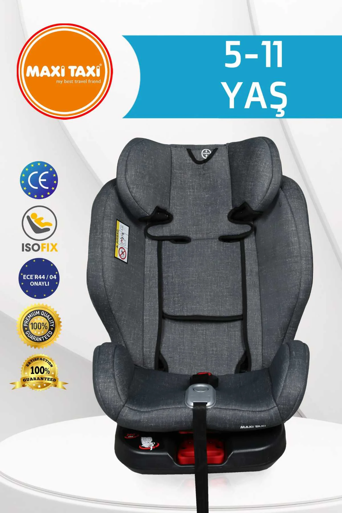 Safe Travel 360 Dönebilen Isofix Oto Koltuğu Siyah-gri