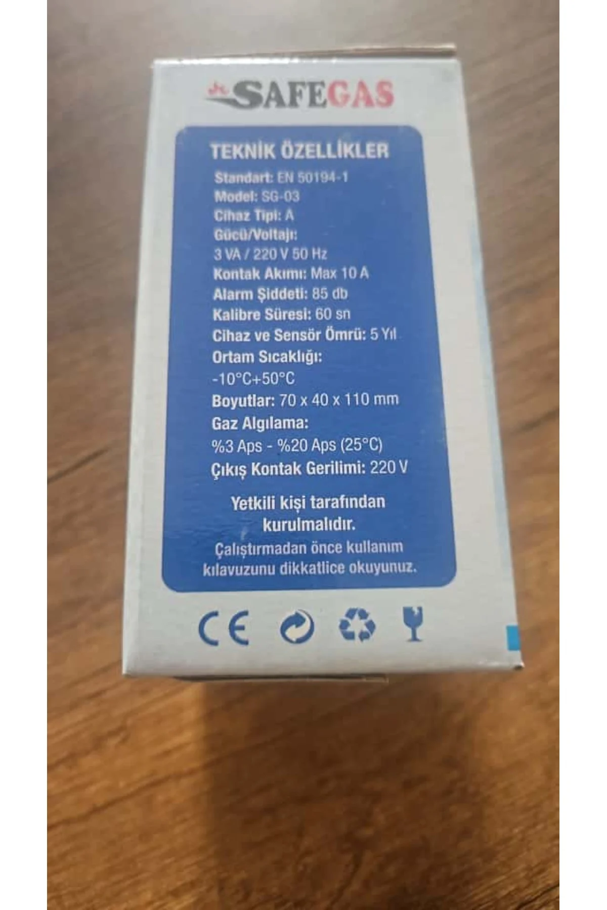 SafeGaz Dogalgaz ve lpg alarm cıhazı SafeGaz Dogalgaz ve lpg alarm cıhazı - Görsel 4