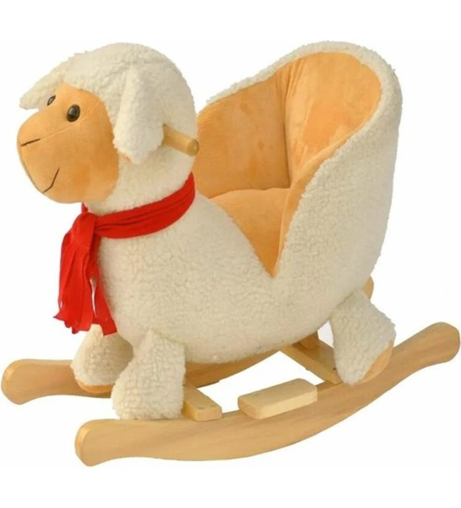 Safeline Bebe Peluş Ahşap Sallanır Oyuncak Kuzu Safeline Bebe Peluş Ahşap Sallanır Oyuncak Kuzu