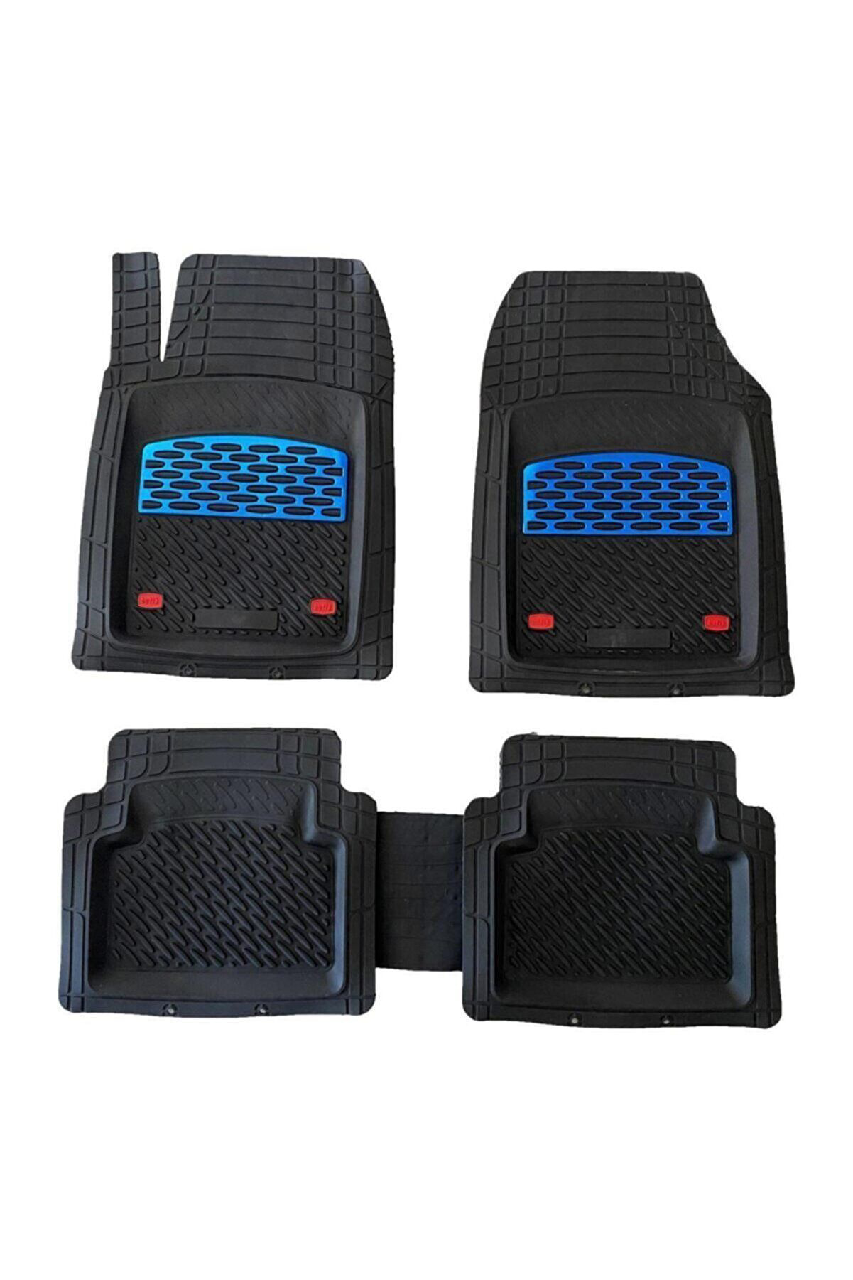 Drs Tuning Safir Jeep Uyumlu Compass Havuzlu Universal Paspas Krom Mavi Parç