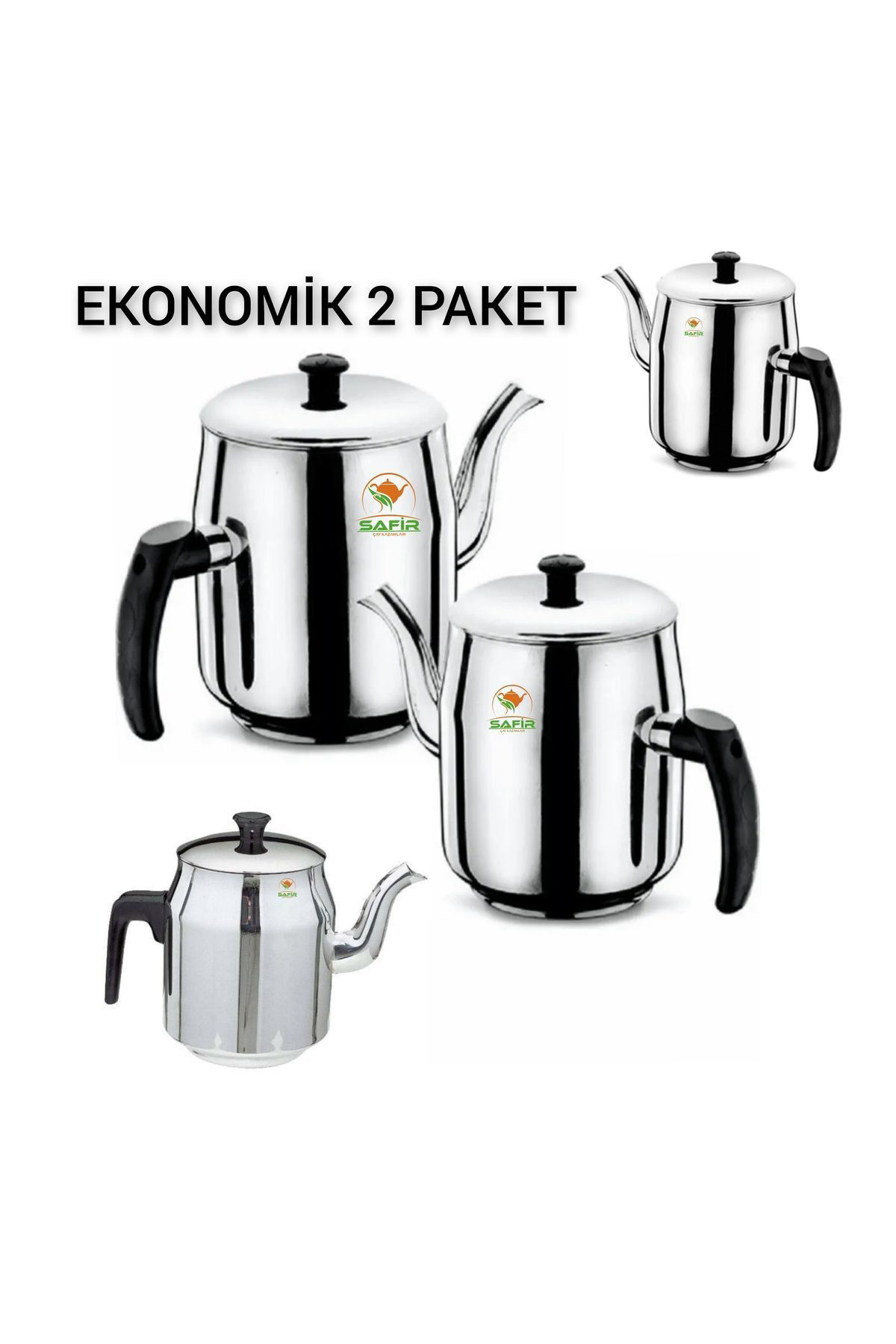 Ulutaş Safir Kahveci Demliği Orta Boy 3 Numara Birinci Kalite Çelik Kahv