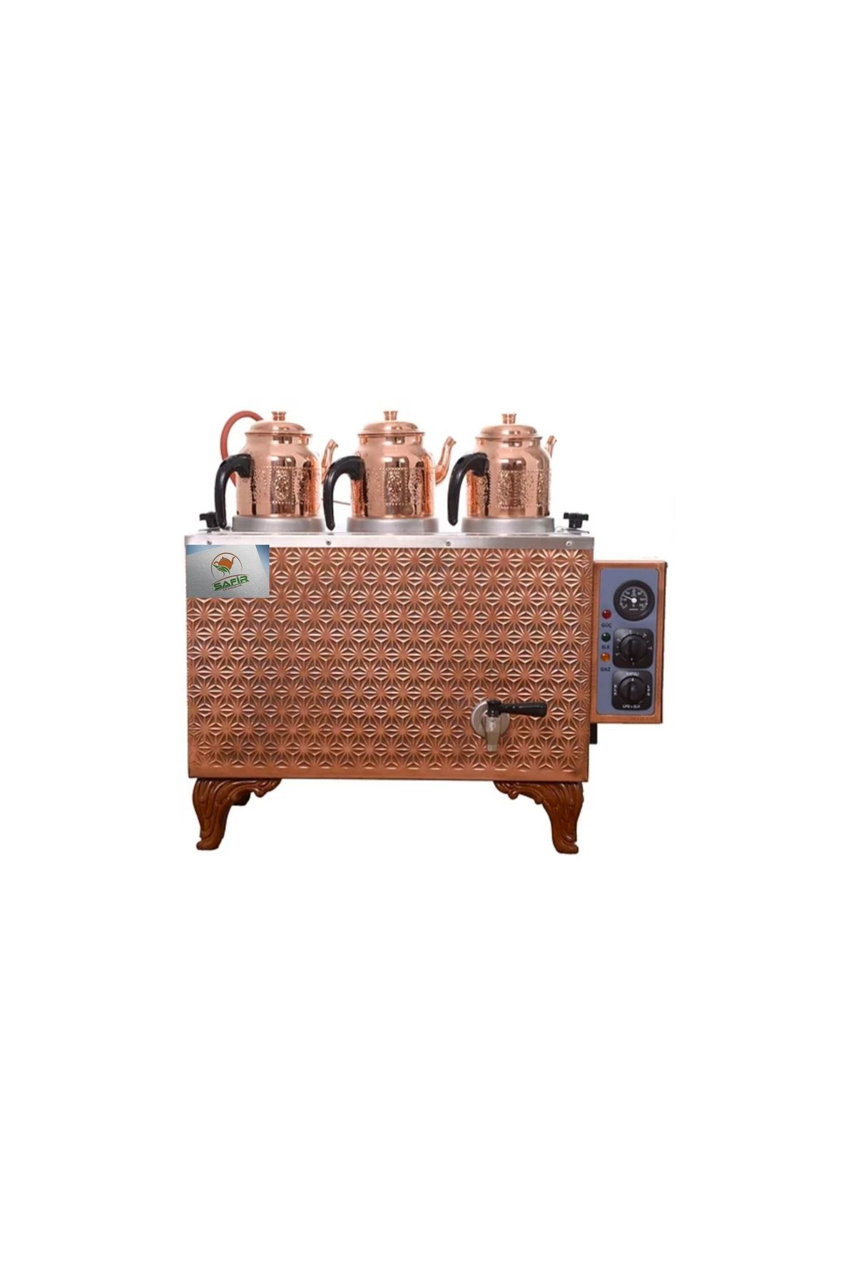 Safirim Bakır Bürotipi  Çay Kazanı Bakır Çay Ocağı  Sadece Elektr