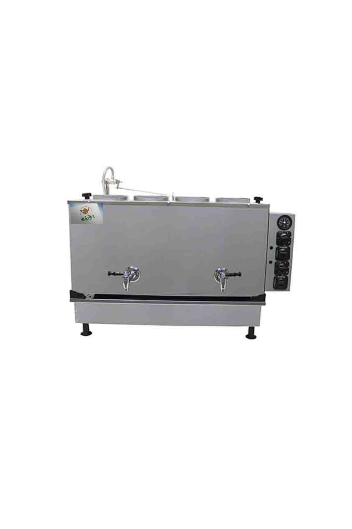 Safirim inoks Bürotipi Çay Kazanı 4 Gözlü İnoks Sadece Elektrikli