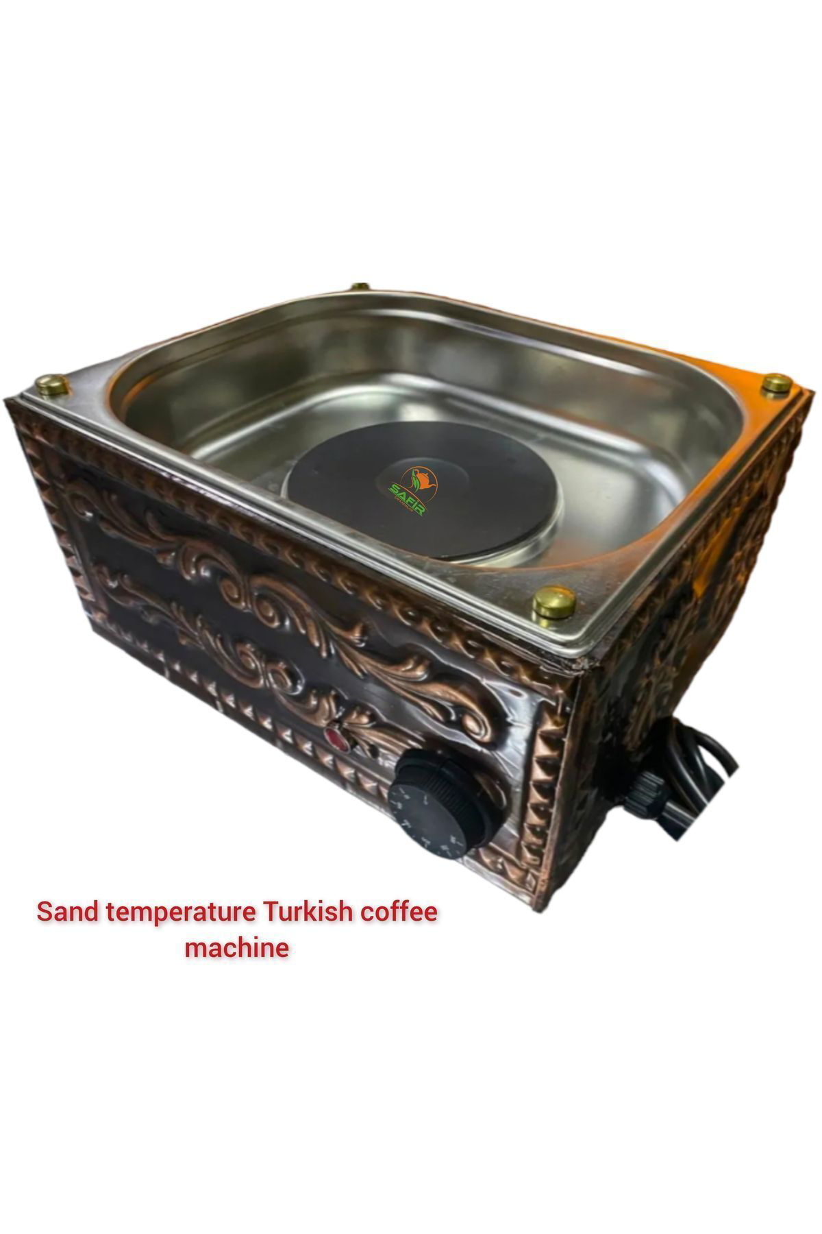 Safir Çay Kazanlari Safirim Kumda Kahve Makinesi Bakır Kumda Kahve Cihazı Orta Boy 35