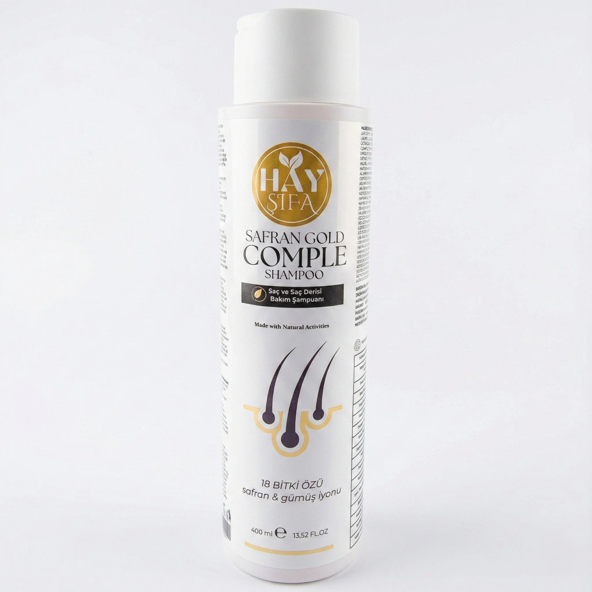 Safran Gold Complete Şampuan 400 ml – Safran Özlü Keratin & Biotin Şampuan