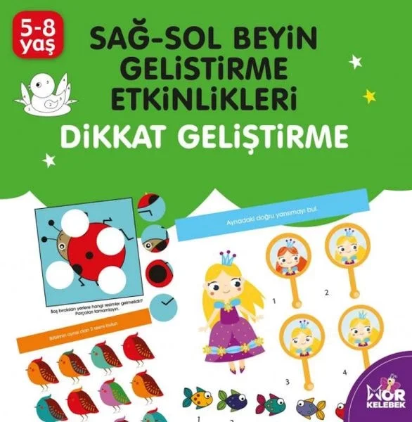Sağ-Sol Beyin Geliştirme Etkinlikleri -  Dikkat Geliştirme Fiyatı, Yorumları ve Özellikleri