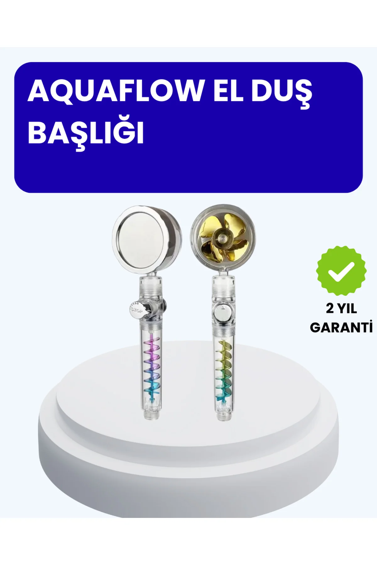 Sağanak Yağmur Etkili El Duşu – Start Stop Tuşlu Su Tasarruflu