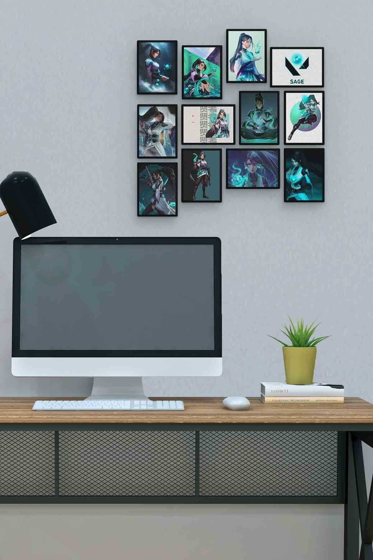Sage 12 Parça Mdf (ahşap) Tablo Ofis Boyu 
