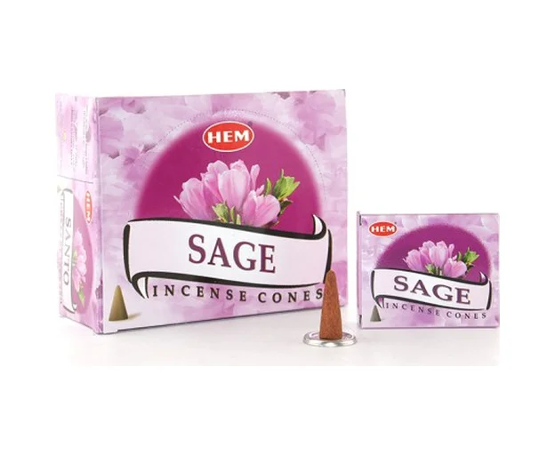 Sage Aromalı Konik Tütsü