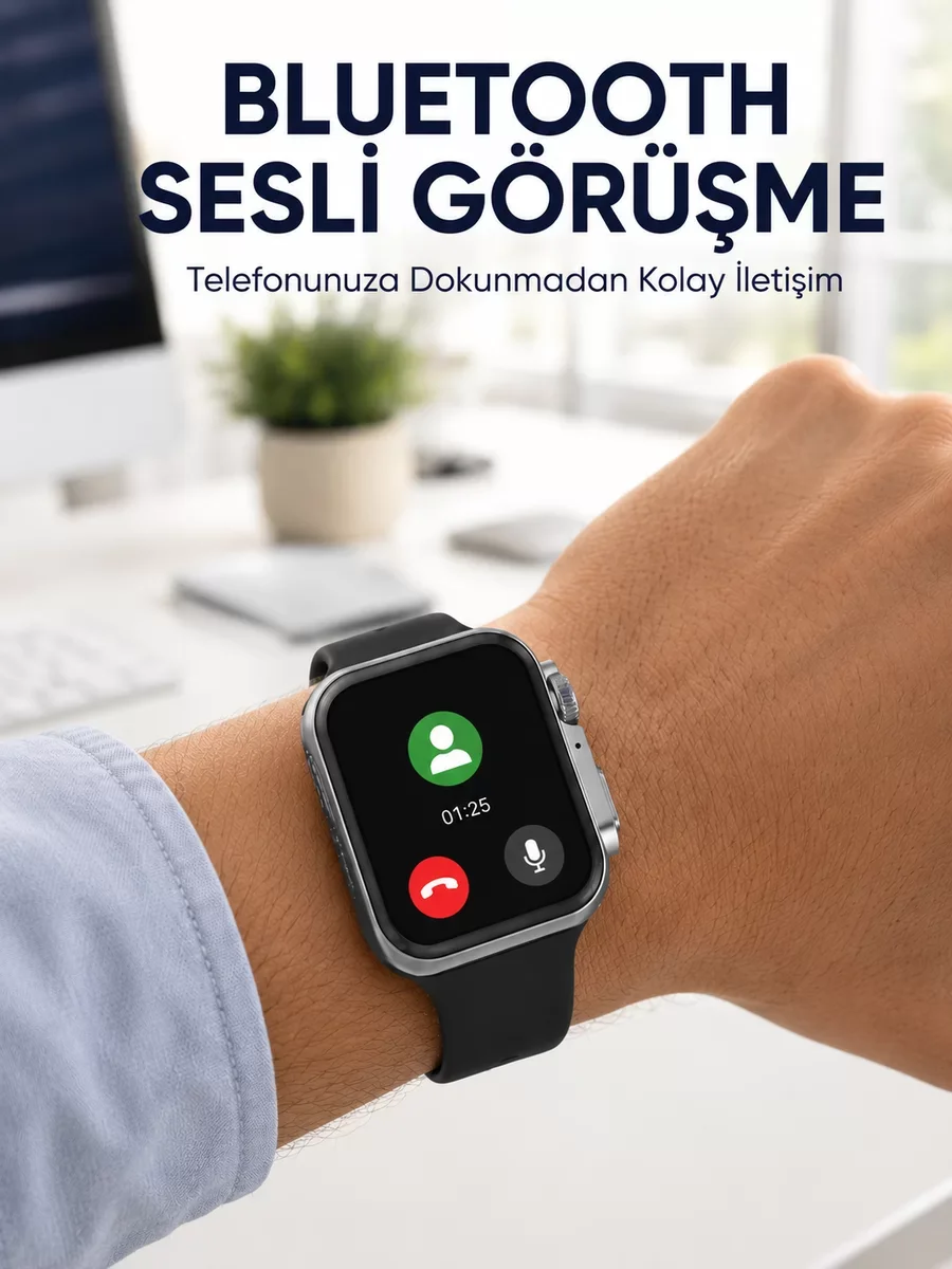 Sağlam Kasa Akıllı Saat - Yüksek Hafıza ve Yeni Nesil Teknoloji