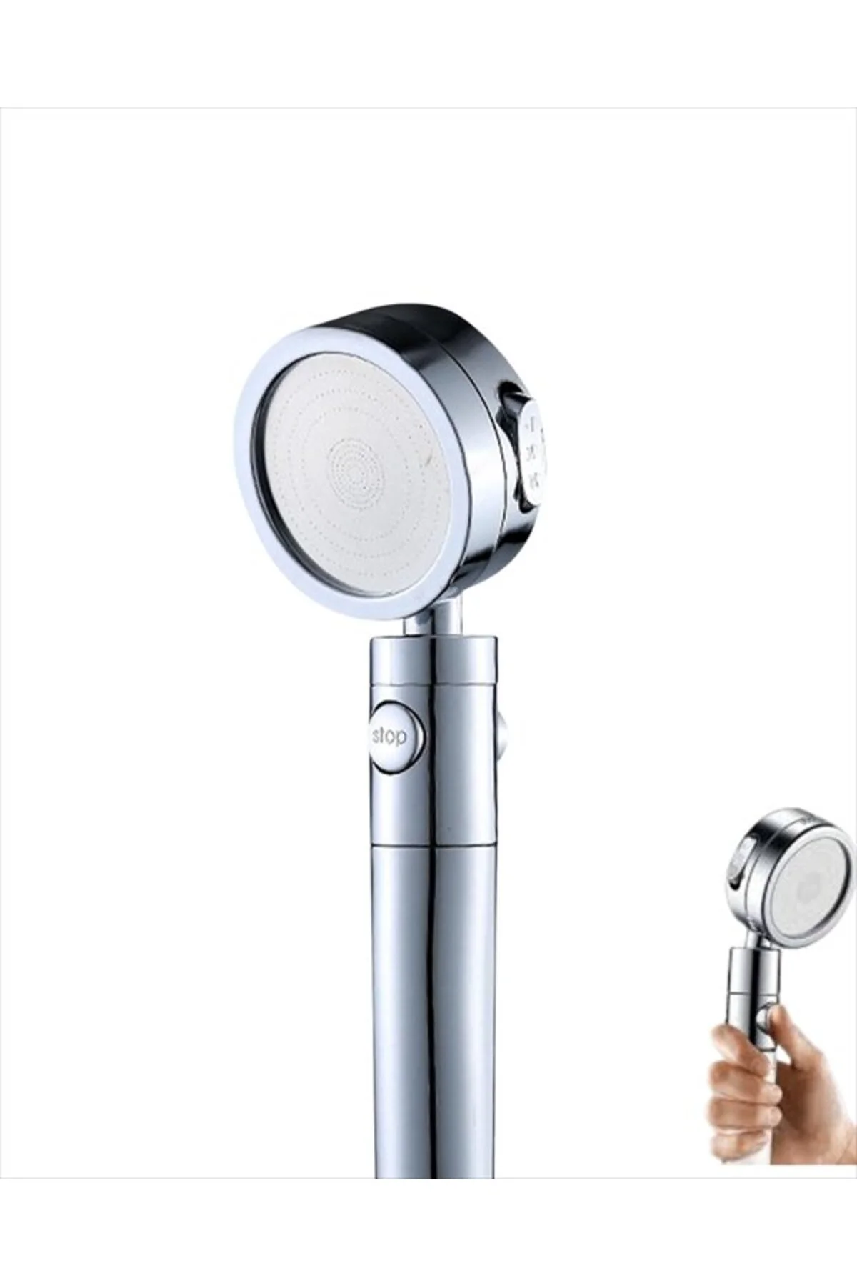 Sağlam Metal Hortum Bağlantılı, 360° Hareketli Duş Başlığı