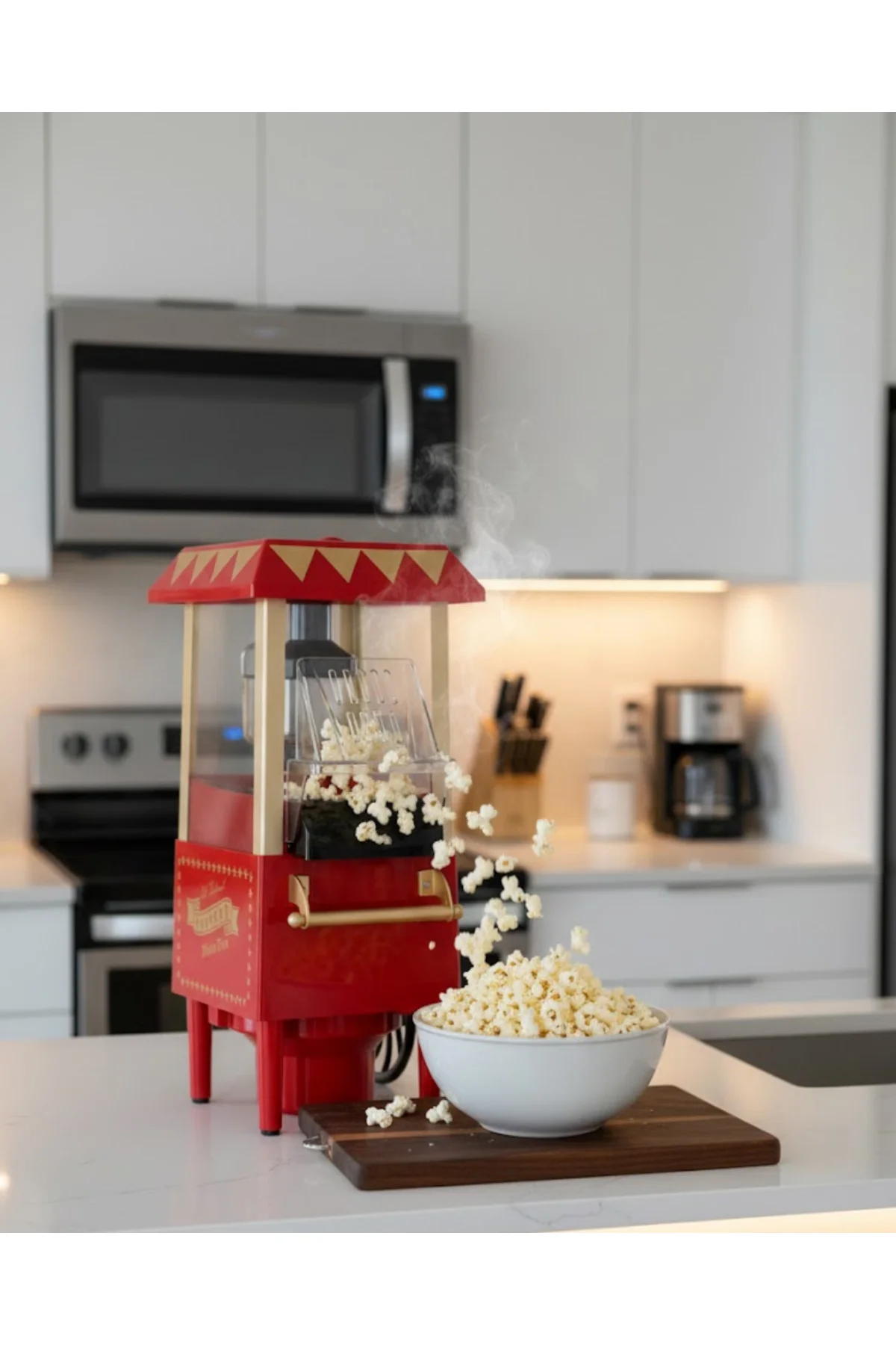 Sağlıklı Atıştırmalıklar İçin Yağsız Popcorn Makinesi