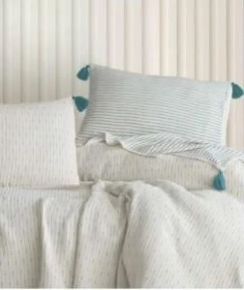 Şaheser Home Collection Yatak Örtüsü Çift Kişilik  Turkuaz