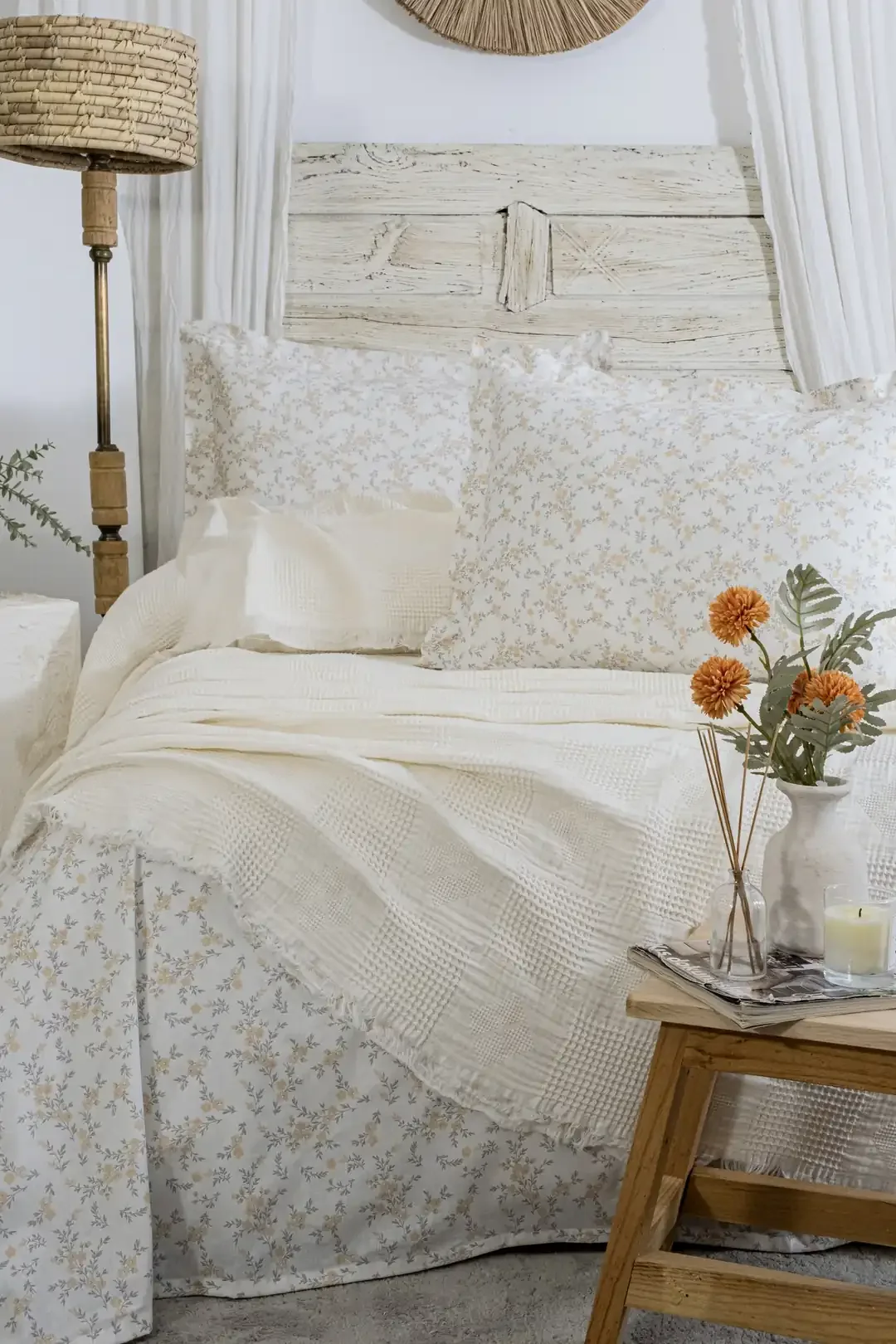 Şaheser Home Collection Müslin Yatak Örtüsü Çift Kişilik Pamela