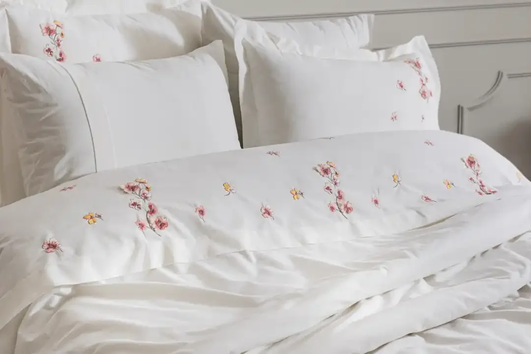 Şaheser Home Collection Nakışlı Çift Kişilik Nev Takımı Amber