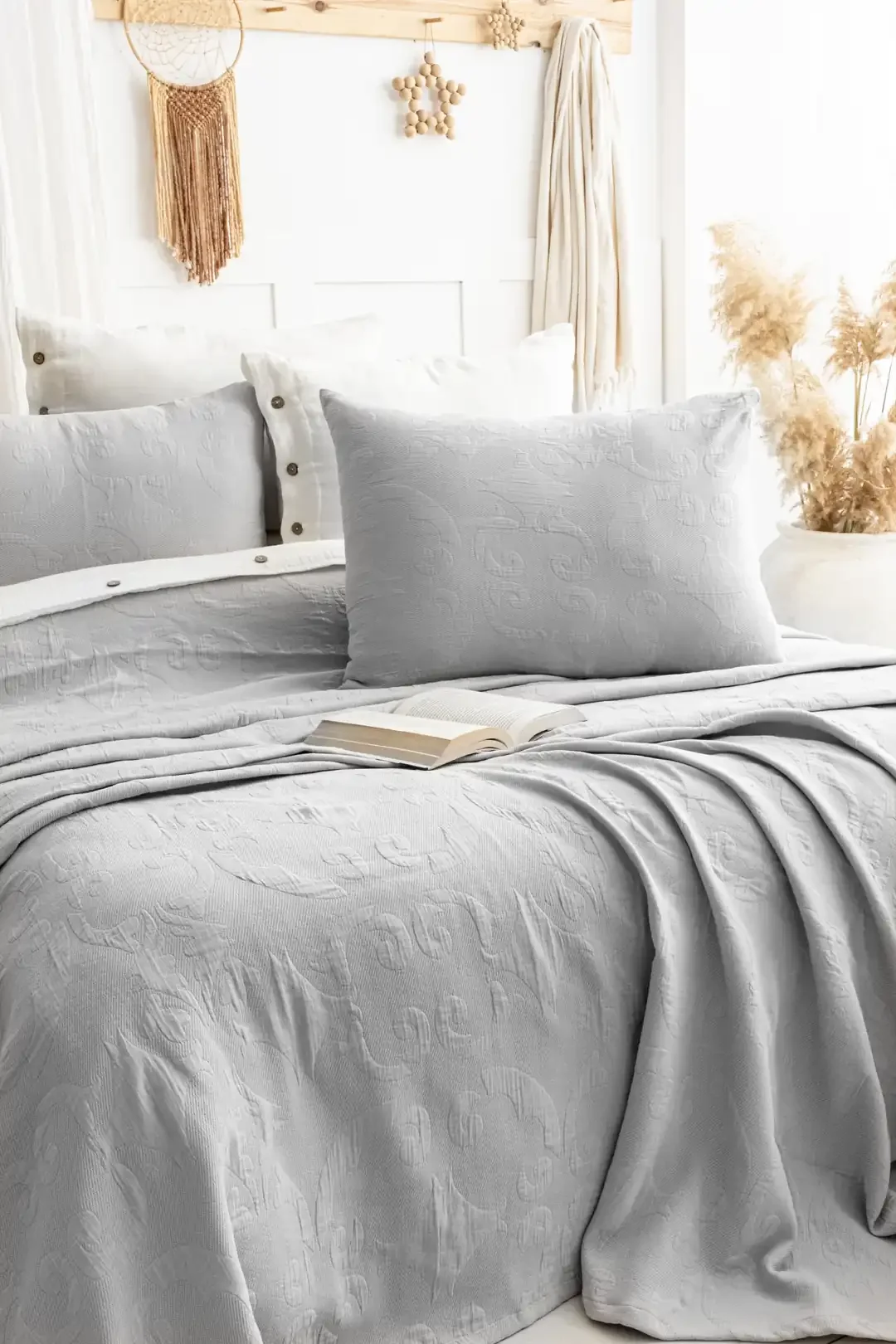 Şaheser Home Collection Yatak Örtüsü Çift Kişilik Julia A.Gri Fiyatı, Yorumları ve Özellikleri