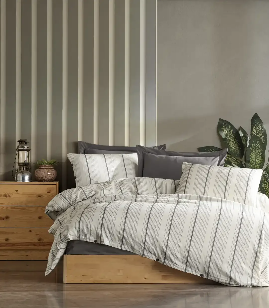 Şaheser Home Collection İplik Boyalı Nev Takımı va Antrasit