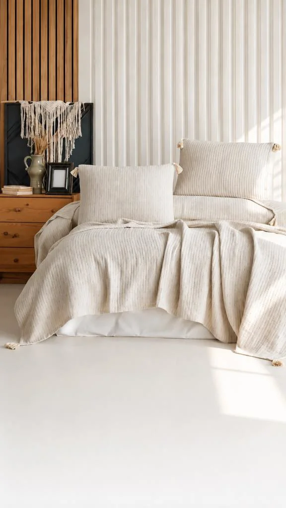Şaheser Home Collection Yatak Örtüsü Çift Kişilik  Bej