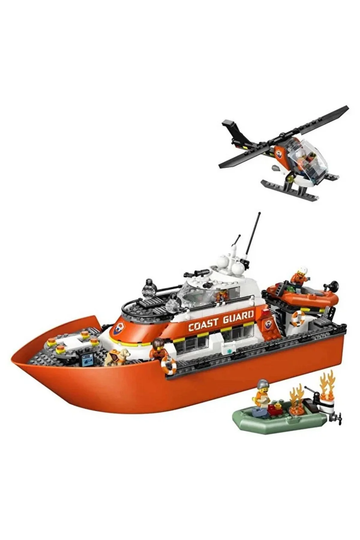 Sahil Güvenlik Kurtarma Botu ve Helikopteri 60504