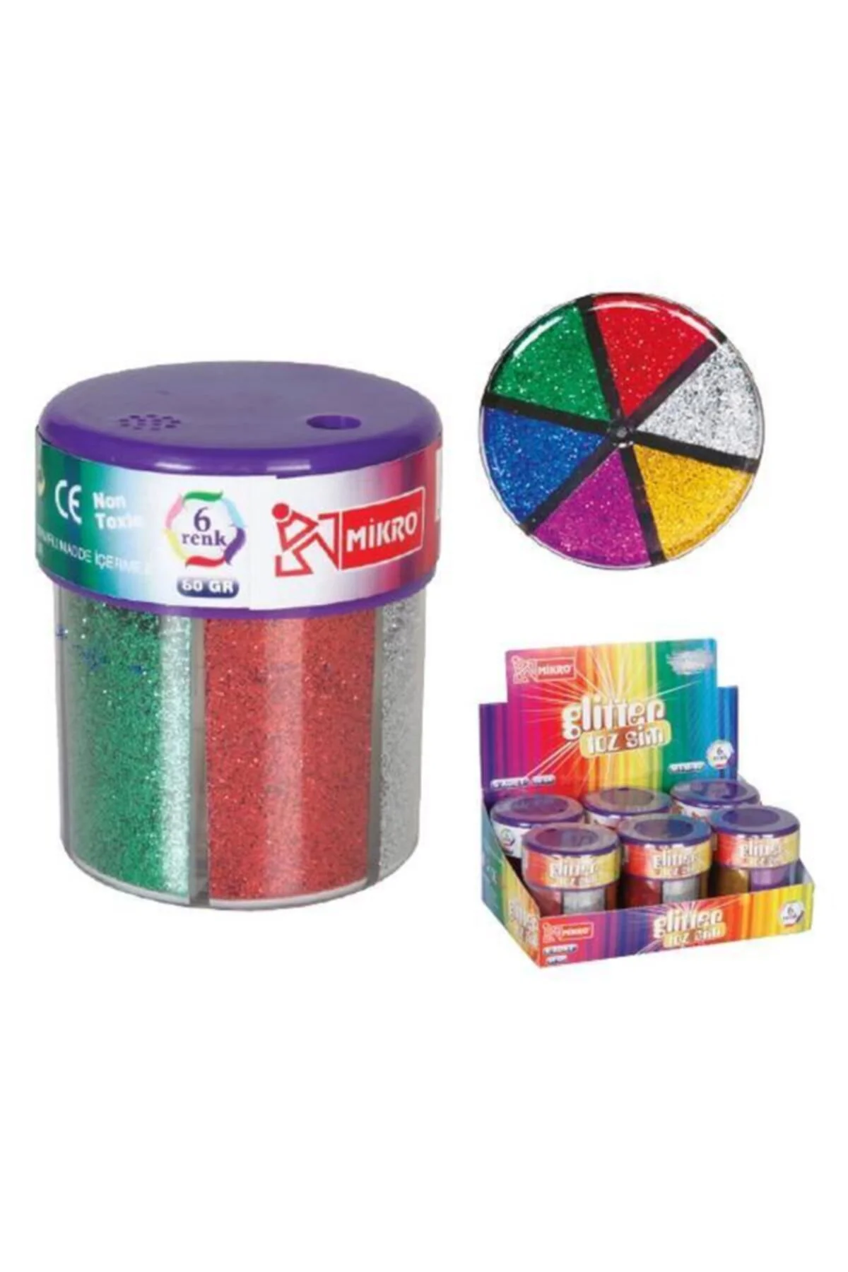 Şahin Renkli Toz Sim 60 Gr 6 Renk