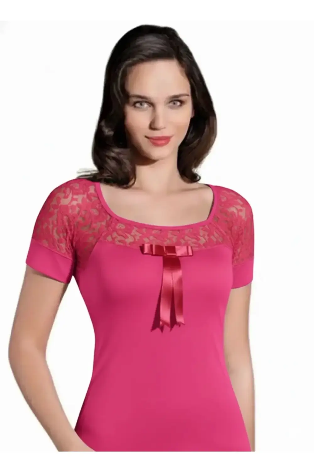 Şahinler Dantelli Kısa Kol Atlet B412