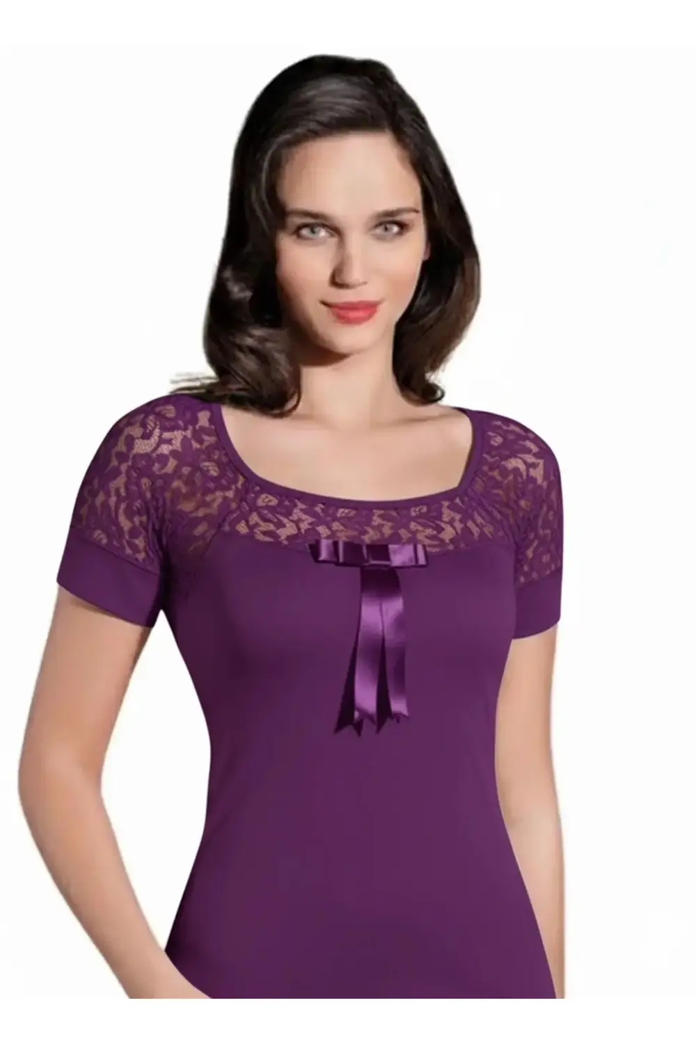 Şahinler Dantelli Kısa Kol Atlet B412