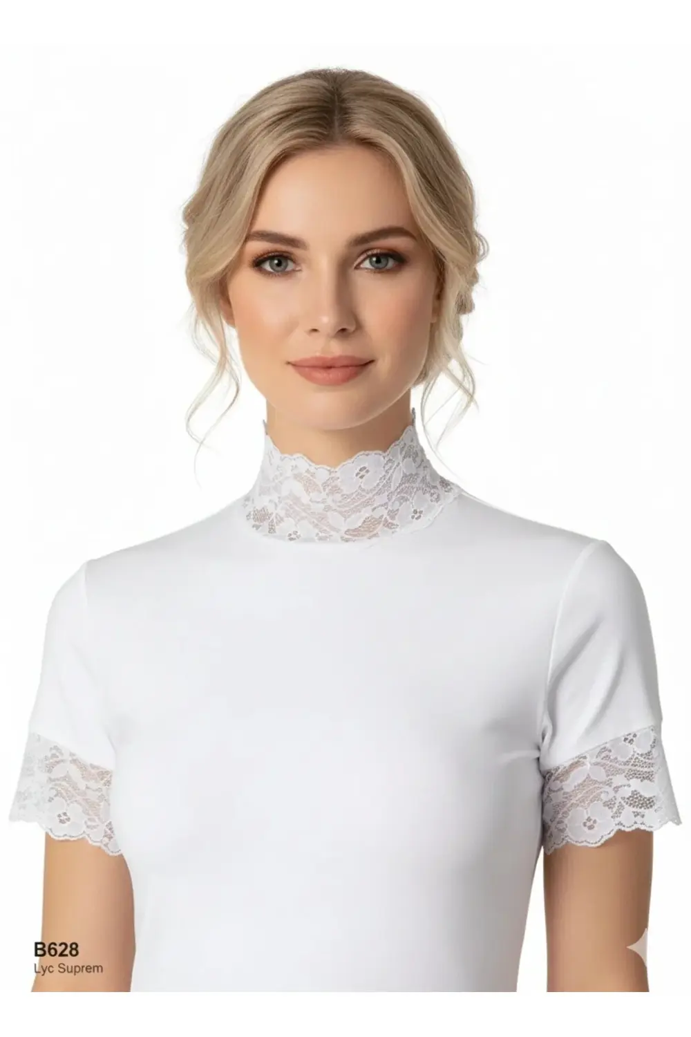 Şahinler Dantelli Yarım Kollu Atlet B628