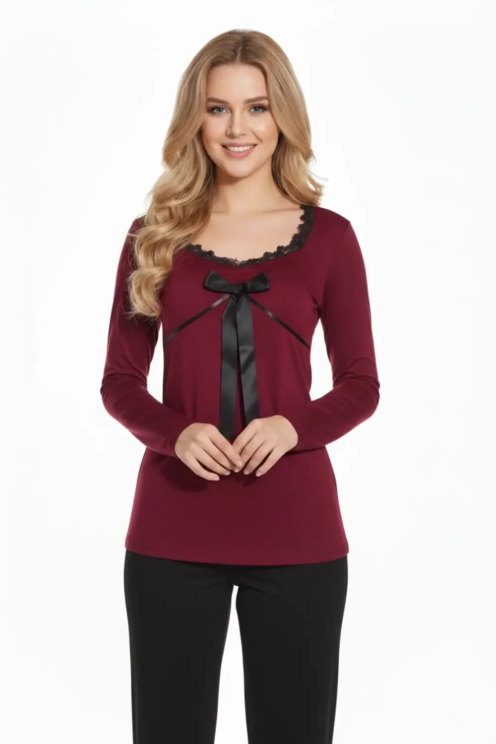 Şahinler Jakarlı Kedi Aplikeli Kışlık Pijama 21806